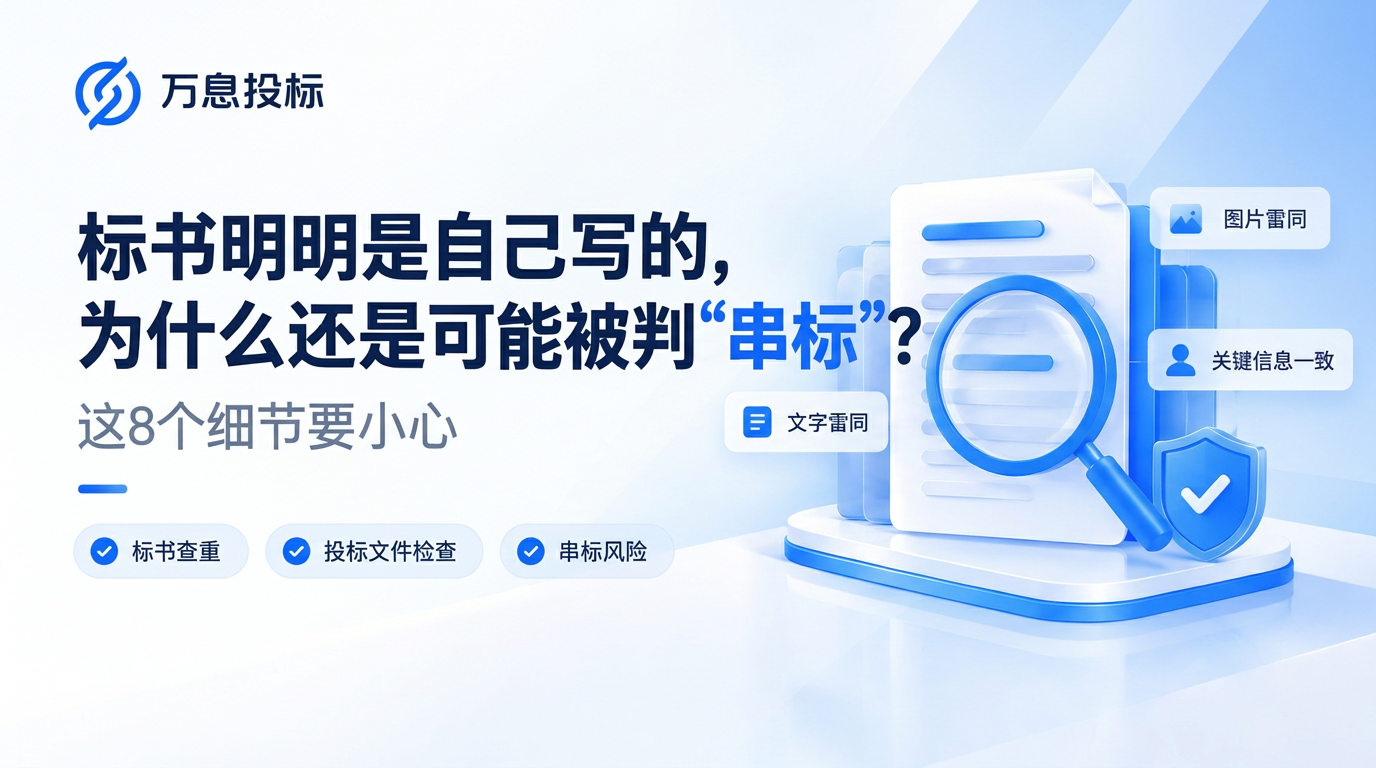 标书明明是自己写的，为什么还是可能被判“串标”？这8个细节要小心