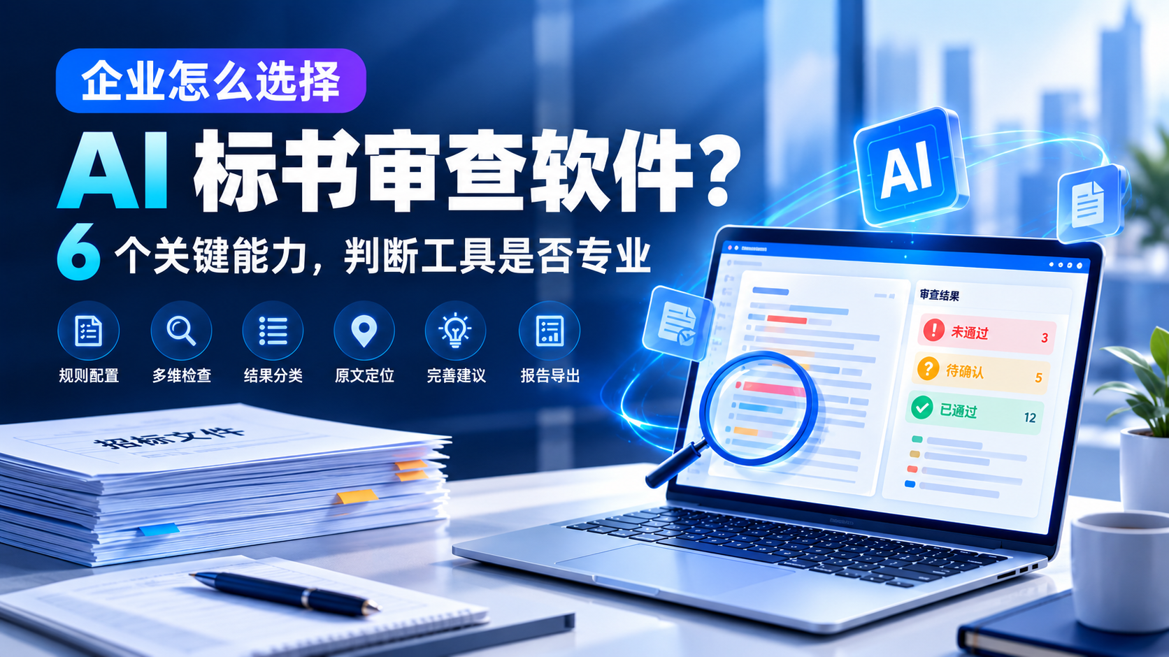 企业怎么选择AI标书审查软件？6个关键能力判断工具是否专业
